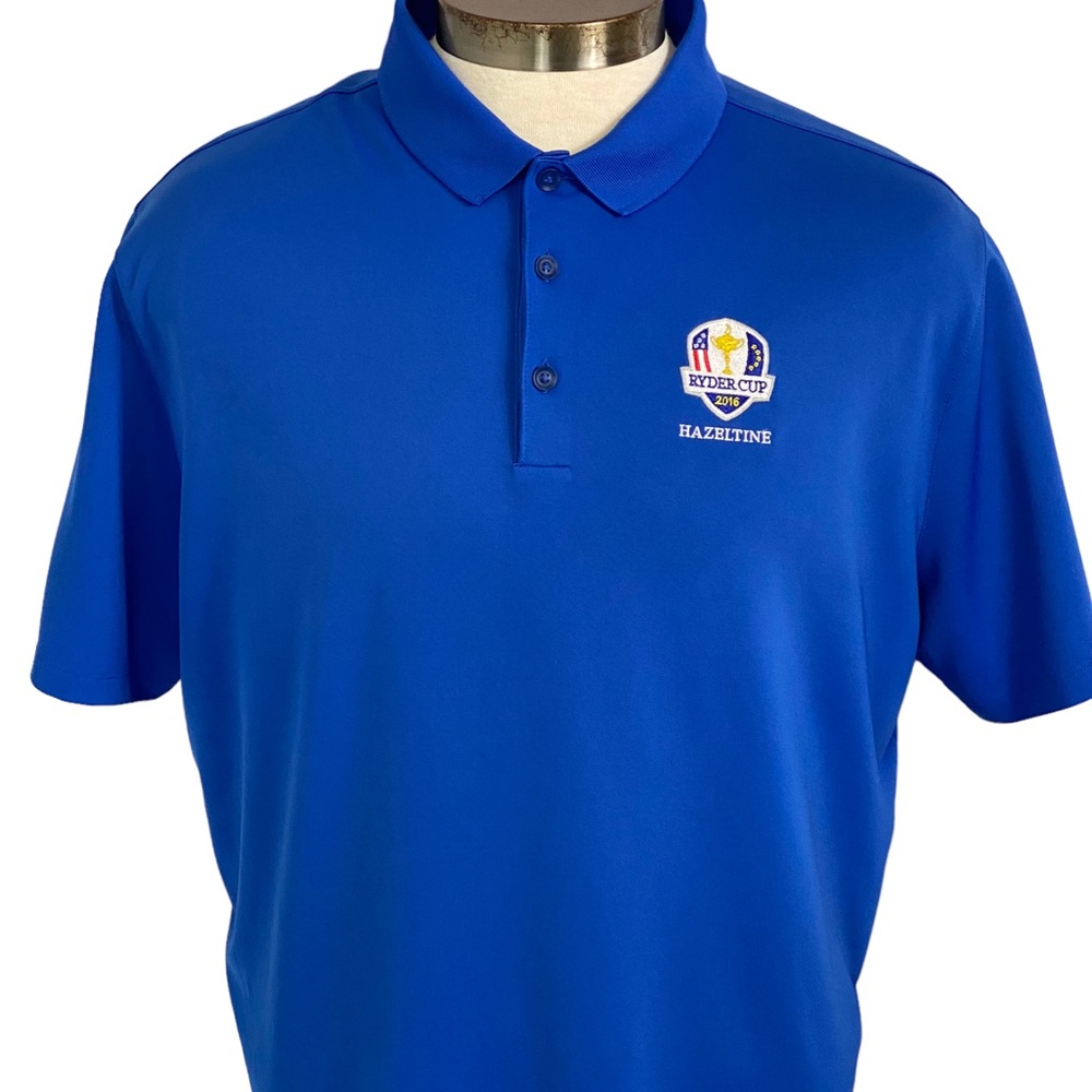 Ryder Cup 2016 Hazeltine Course NIKE Golf Blue Polo Shirt XL Men’s